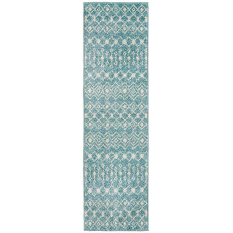 Abstract Indoor Rug, Runner 2' x 7'
