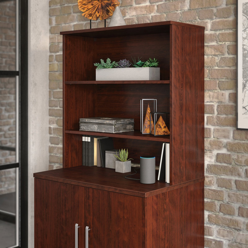 Library Hutch, Red finish