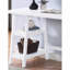 Bureau d'écriture contemporain en bois avec rangement, blanc
