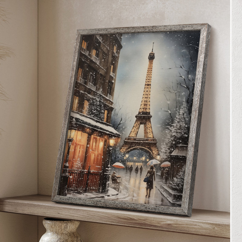 «Christmas Holiday Art DLXVI», reproduction d'art encadrée - bois massif, H 11 po x l 9 po