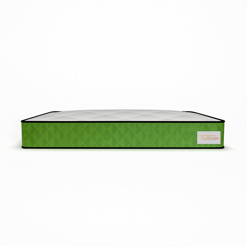 Twinklesleep Kids Coil Green Mattress – Medium-Firm, Breathable & Supportive, Small Double (4')