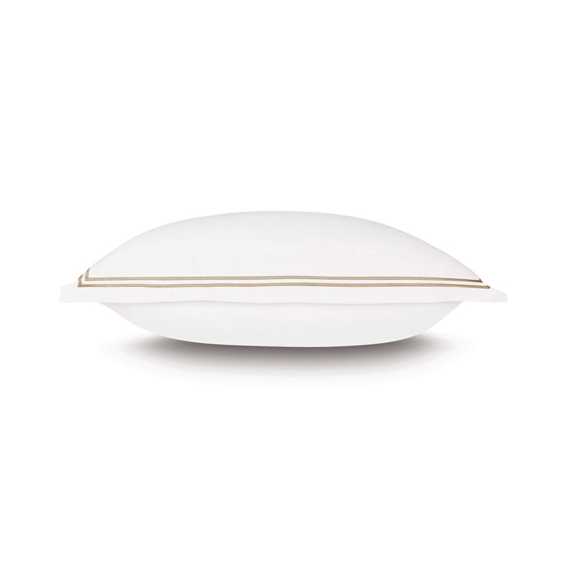 Taie décorative Enzo, Très grand, Blanc / sable