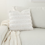 Striped Throw Pillow With Texture