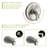Rainfall Experience Brushed Nickel Modern Bathroom Wall-mount Shower System