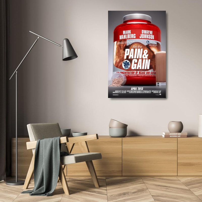 Pain & Gain, 24" H x 16" W
