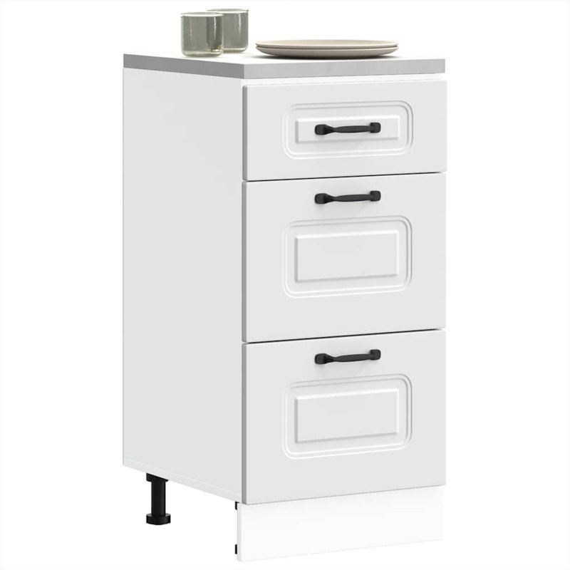 Kitchen Base Cabinet Kalmar Engineered Wood, White