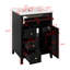 Meuble-lavabo 24 po avec lavabo, meuble-lavabo en bois massif avec tiroirs et tablettes réglables, petit meuble-lavabo-988695692