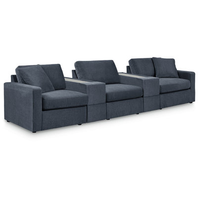 Canapé modulaire 5 pièces avec consoles de rangement Chobanyan