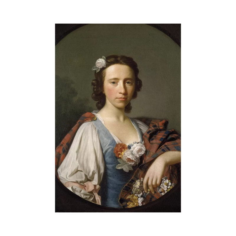 Portrait Of Flora MacDonald by Allan Ramsay - Wrapped Canvas Gallery-Wrapped Canvas Giclée, 30.48cm H x 20.32cm W