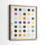 Impression encadrée Chroma Dots I-Premium - prête à être accrochée - aucun clou requis - aucun clou requis-305876118-305876121