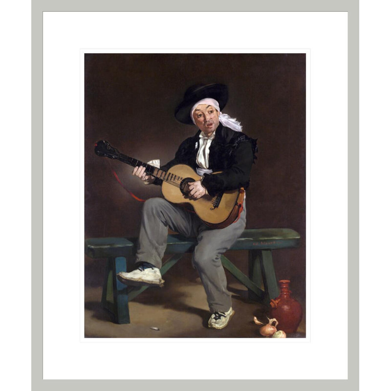 The The Singer espagnol par impression giclée encadrée, H 21,17 po x l 17,75 po