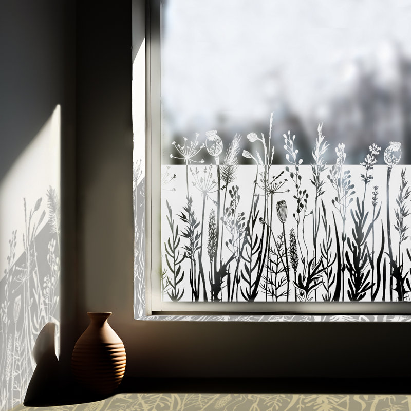 Grassland Flower Window Decal