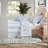 Blue Ruffled Bedding Sets, Full Queen Microfiber Toile Comforter