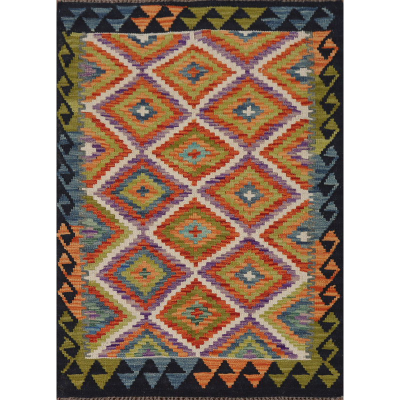 South Western Kilim Oriental Accent Rug 3x4