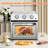 Family Size Air Fryer Toaster Oven Combo, 13QT, 360° Hot Air Circulation For Healthy Oil-Free Cooking, Multifunctional Convection Countertop Oven With Adjustable Time & Temp Control-121591748