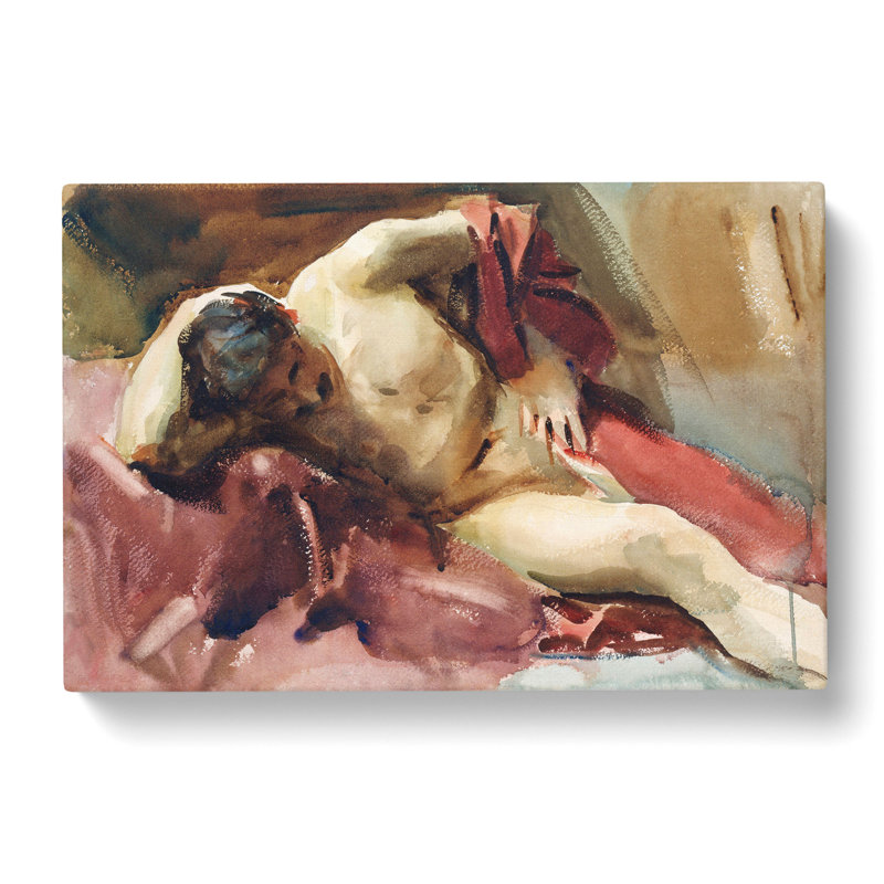Italian Model by John Singer Sargent - Wrapped Canvas, 35cm H x 50cm W x 3cm D