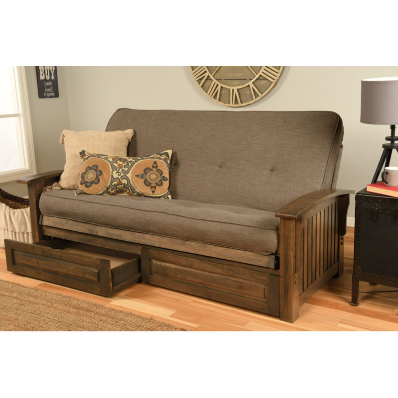 Structure de futon pleine largeur et matelas 83 po Stratford, Lin pierre, Oui