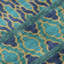 Tapis bleu sarcelle lavable à la machine Premium Prisco-118343527