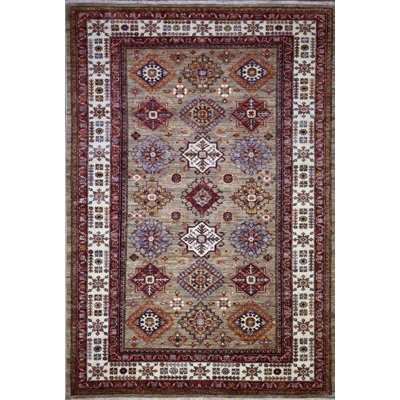 Transitional One-of-a-Kind Rectangle 5'7" X 8' Hand Knotted Area Rug