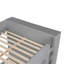 Lit superposé double au-dessus de double avec 2 tiroirs et armoire multicouche, gris