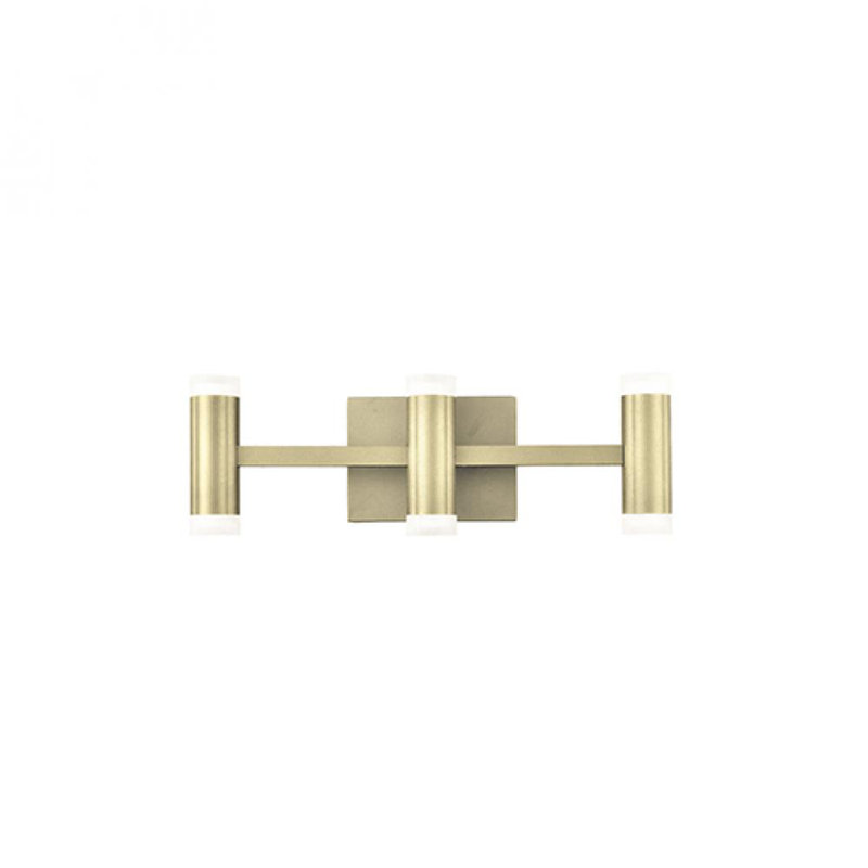 Brazen 3 - Light Bath Bar, Brushed Brass