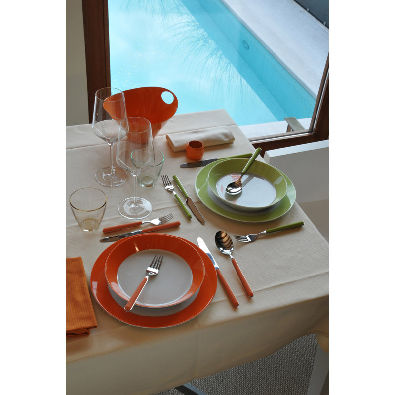 Place Set 5 Pcs Fantasia Mustard, Rust