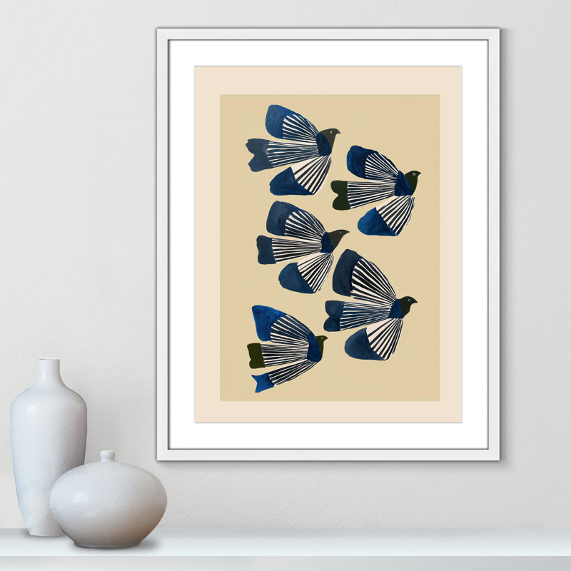Imprimé indigo par ville, L 23,5 po x H 29,5 po, Matted Print, Blanc satiné