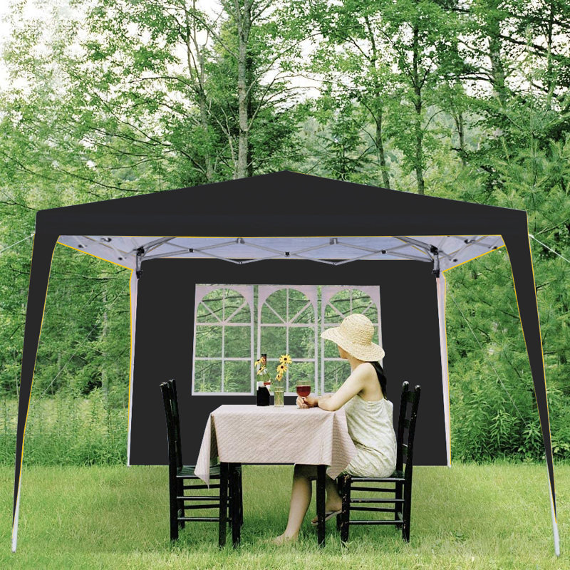 1.5m x 1.5m Metal Canopy, Black