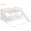 Lits peu encombrants avec rangement, lit superposé au dessus d'un lit double, maison moderne