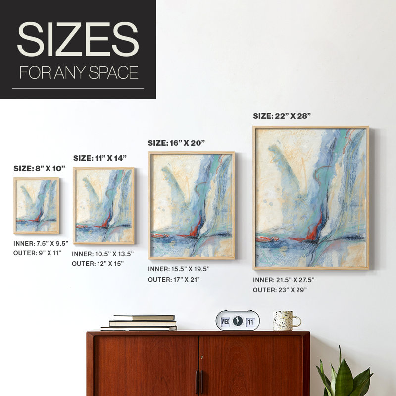 Cracking Open II Framed Print - Solid Wood, Natural, 11" H x 9" W