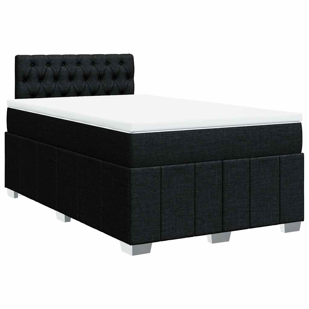 Vidaxl Boxspringbett mit Matratze Schwarz 200x200 cm Samt