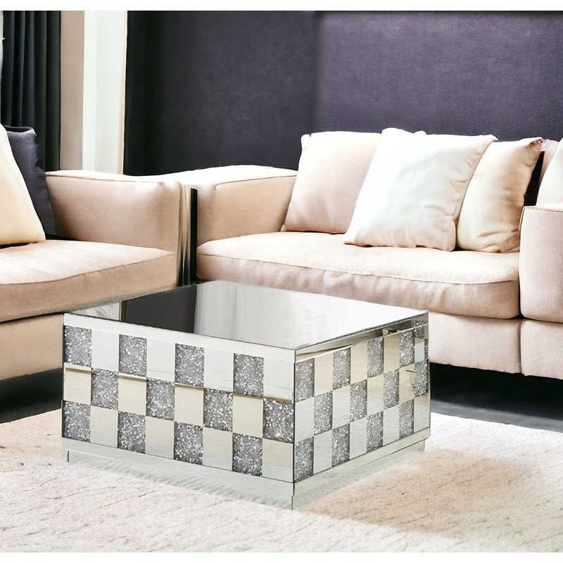 Table basse à miroir 32 po