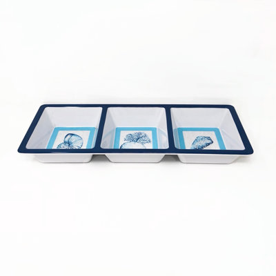 Highland Dunes Cletus Melamine Divided Serving Dish