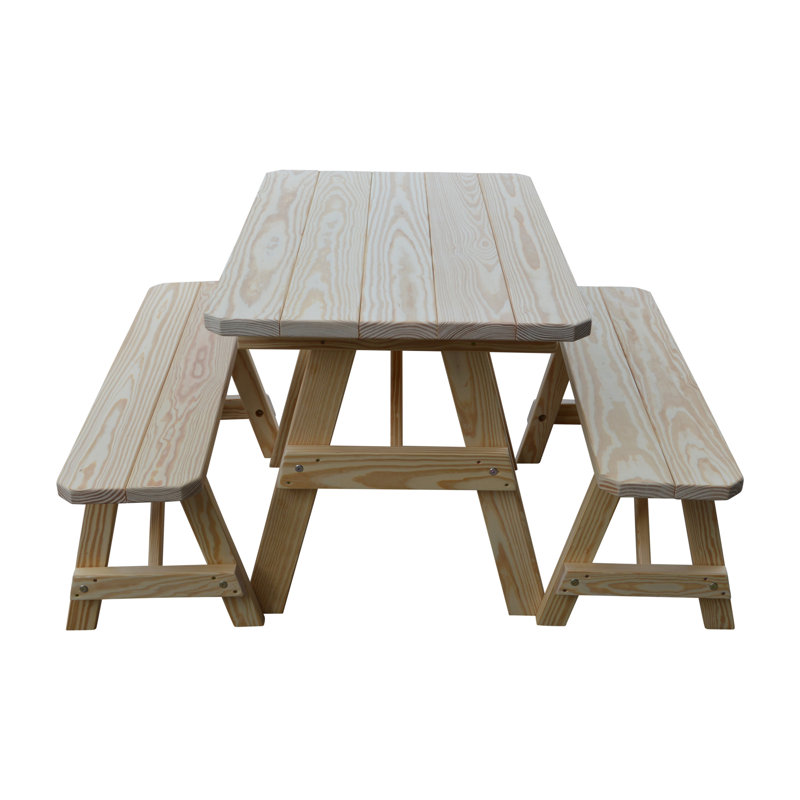 Table de pique-nique pour l'extérieur Woodstock, 44 x 27 x 30, Sans finition