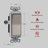  Enerlites 15 Tamper Resistant Single Pole Rocker Light Switch - Nickel-88487937