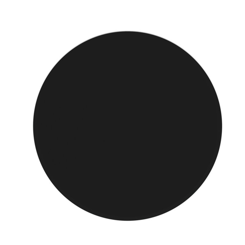 36 Inch Round Black Tempered Glass Table Top, 1/2 Thick Beveled Edge, Heat And Impact , Good For Office Dining Tables Top With Polished Wear- Easy To Maintain, Ideal Coffee