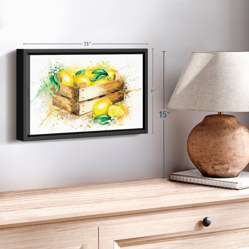 Impression sur toile Lemon Harvest Splash, H 9 po x l 13 po