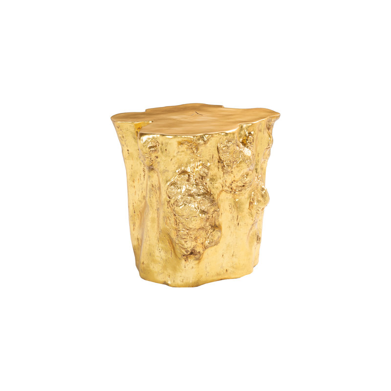 Cast Naturals End Table, Gold