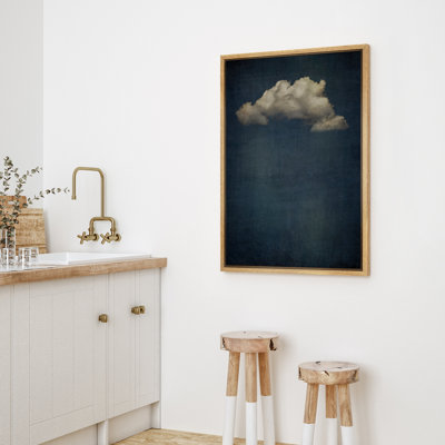 Œuvre de décoration murale pastel marine abstraite ciel moderne minimaliste relaxant IRS43