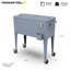 Permasteel - Glacière à roulettes rétro avec cloison 80QT - Bleu-50807094-116395568