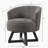 Classic Linen Fabric Swivel Lounge Chair | 360° Freely Rotating with Cross-Shaped Solid Wood Base & Legs | Comfortable Accent Chair for Living Room, Bedroom, Office & Dresser-249892979-249892983