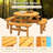 Circular Outdoor Wooden Picnic Table With Built-in Benches - Diy  Round Patio & Backyard Table, 1720 Lb Capacity-123049104-123049105