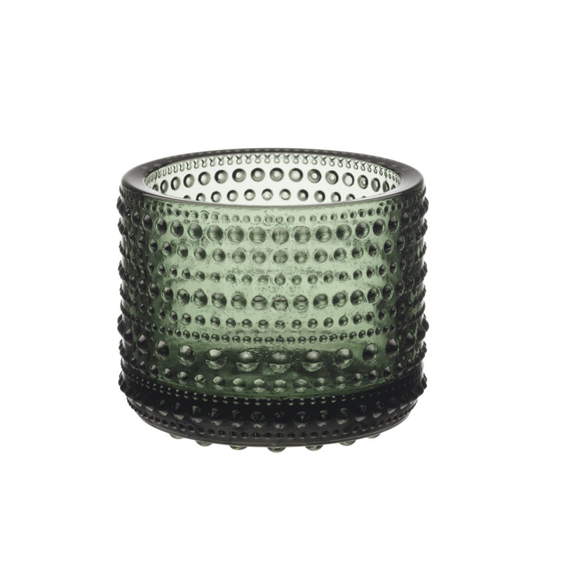 Kastehelmi Glass Tabletop Tealight Holder, Green