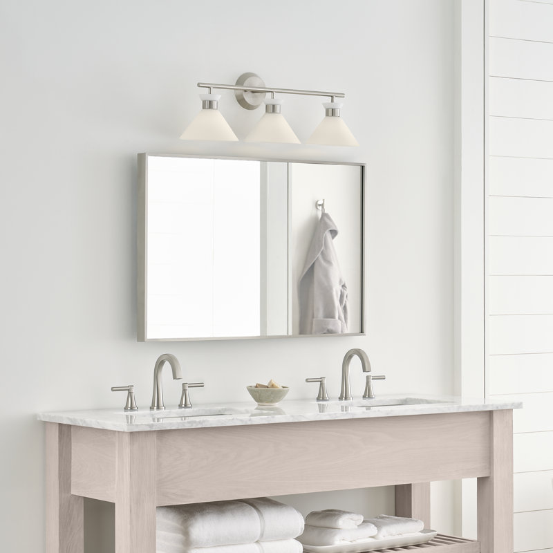 Belcarra Vanity Light, Brushed Steel, 3