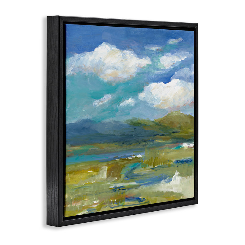 «All Its Beauty Landscape», art mural sur toile flottante par Lanie Loreth, Cadre flottant noir de jais, H 18 po x l 18 po