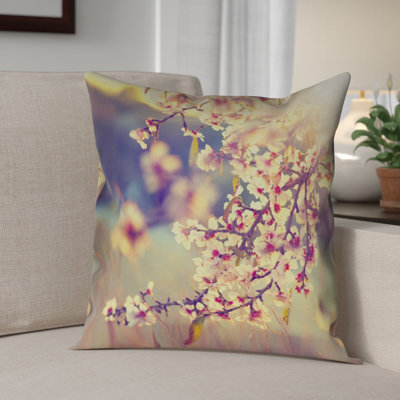 Justin Duane Floral Faux Leather Reversible Pillow Cover