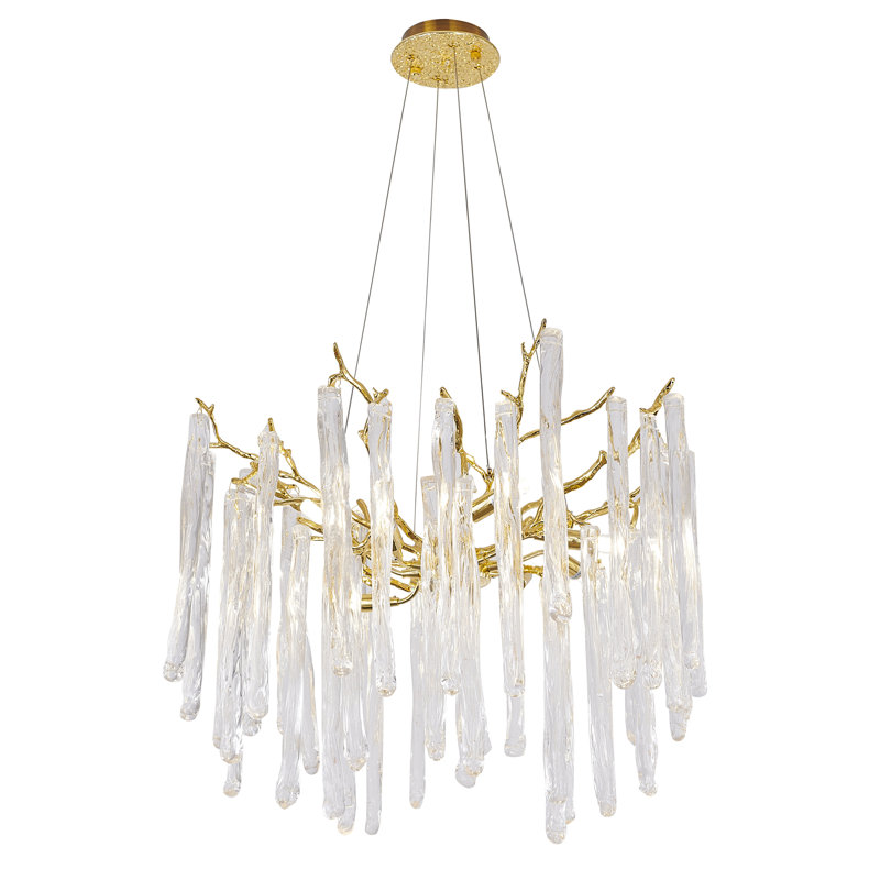 Lustre géométrique unique à 10 lumières