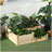 Outsunny 3 Tier Raised Garden Bed, Outdoor Planter Box, Wooden Garden Box with Open Bottom for Growing Vegetables, Herbs, Flowers, 42.5" x 34.75" x 14.25", Natural