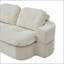Canapé-lit en chenille convertible moderne avec 2 coussins, aucun assemblage requis, idéal pour les espaces de vie compacts-1651727515