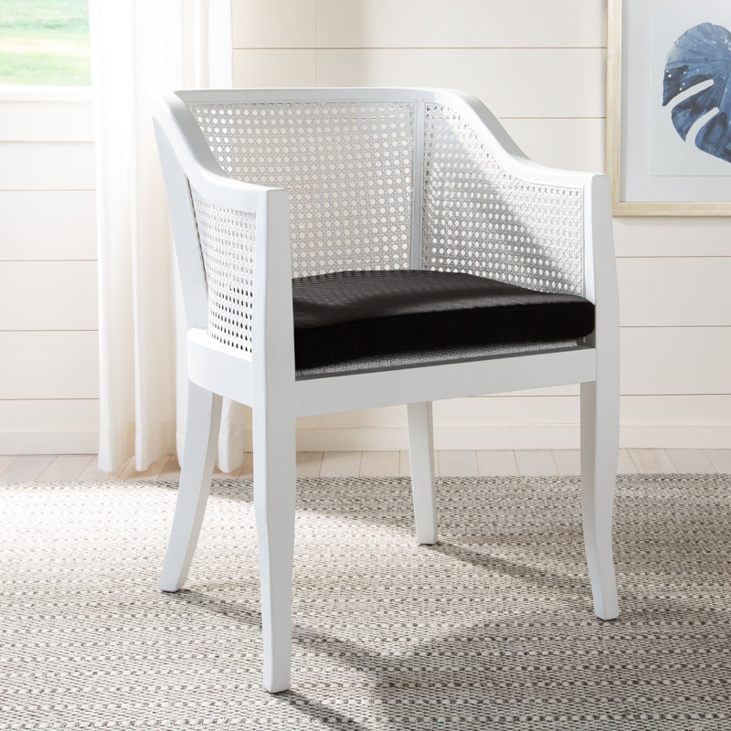 Fauteuil Kerwin, Blanc/Noir